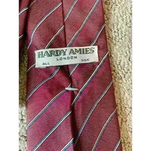 Hardy Amies Striped Silk Tie, from London